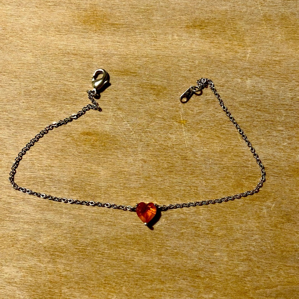 Silver anklet